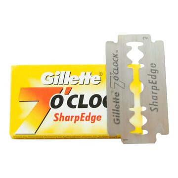 Gillette 7 O clock Yellow 5 double edge razor blades