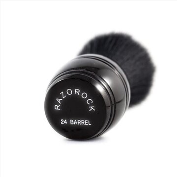 Razorock shaving brush synthetic Tuxedo Plissoft Barrel 24mm