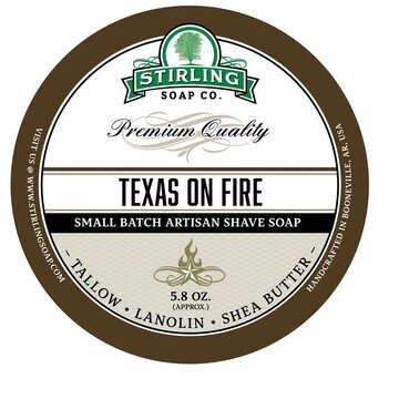 Stirling Soap Company shaving cream Texas on Fire 170ml
