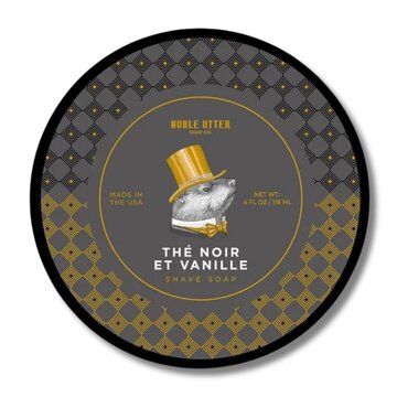 Noble Otter shaving soap Thé Noir et Vanille 118ml