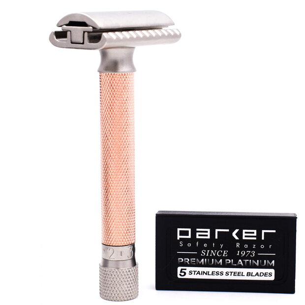 Varnostni brivnik Parker Variant Rosegold