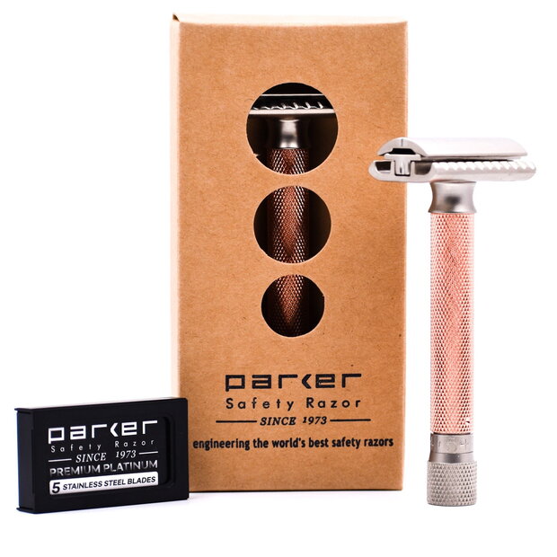 Varnostni brivnik Parker Variant Rosegold