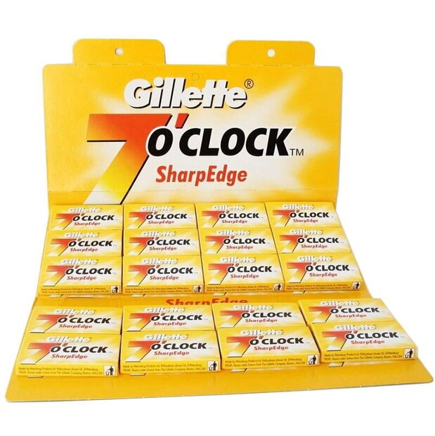 Rezila za britje Gillette 7 O'Clock Yellow