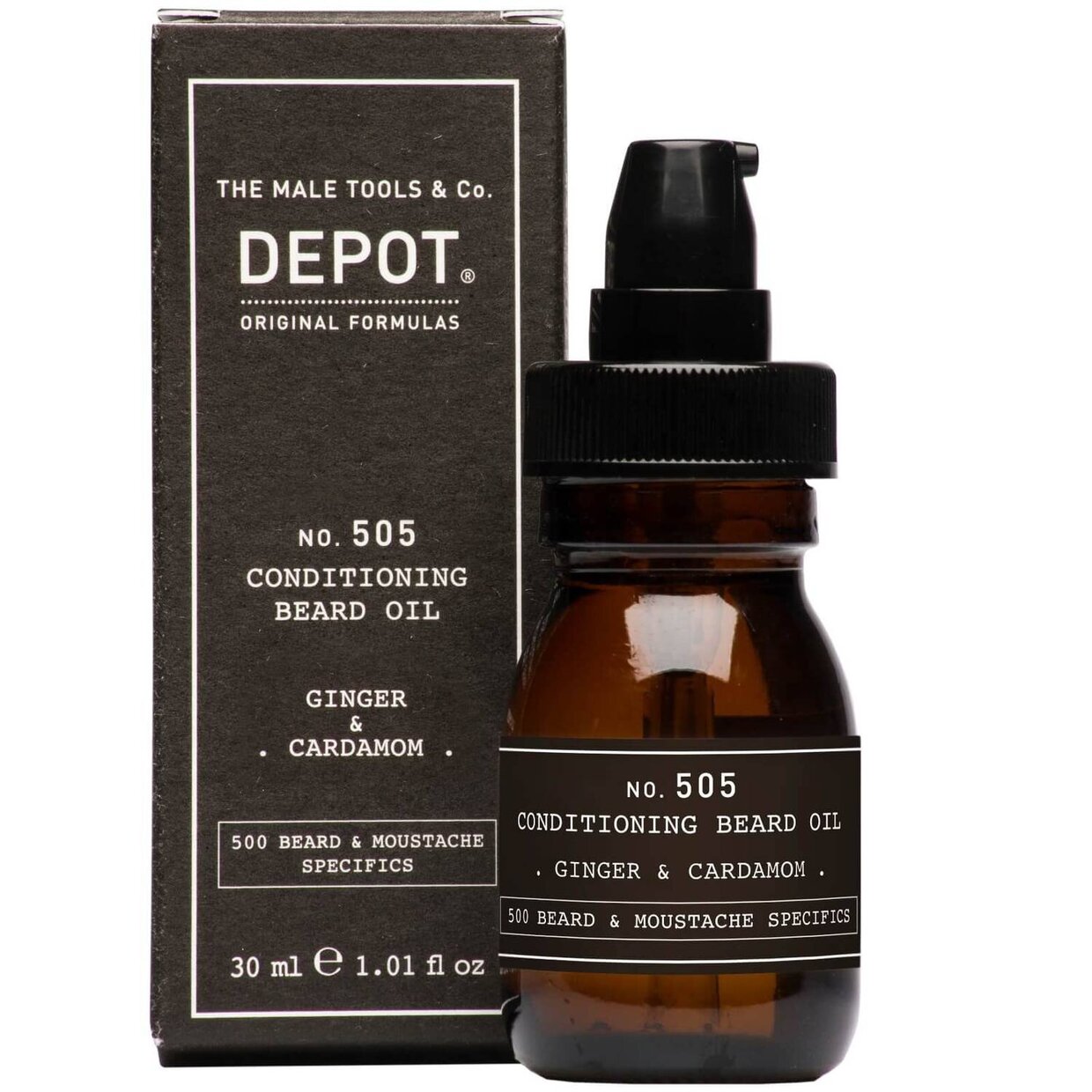 Depot 505 conditioning beard oil ginger and cardamom 30ml 