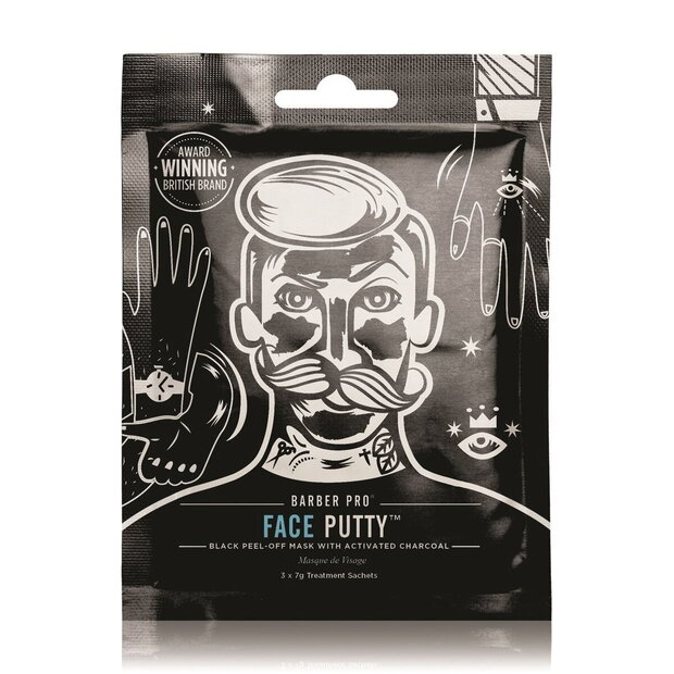 Maska za obraz v foliji Barber Pro Face Putty Black