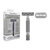 Varnostni brivnik Rockwell 2C Gunmetal