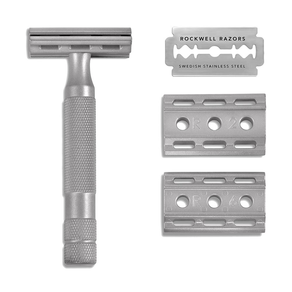 Rockwell 6S Classic Safety Razor Matte Stainless Steel 