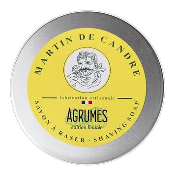 Martin De Candre shaving soap Citrus in glass bowl 50gr