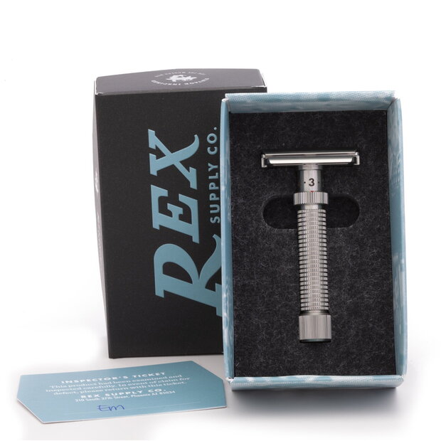 Adjustable Safety Razor Ambassador 316 stainless steel – Rex Supply Co.