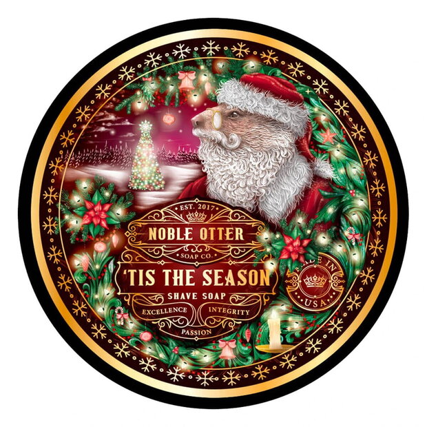 Noble Otter shaving soap 'Tis the Season 118ml 