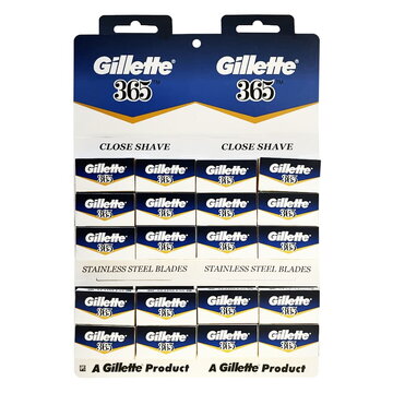 100 razor blades stainless steel Gillette 365