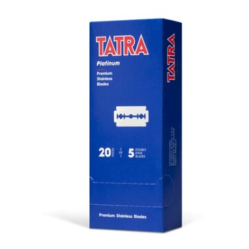 5 razor blades Tatra stainless steel platinum