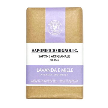 Saponificio Bignoli hand and body soap Lavender and Honey 150g