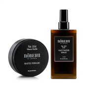 Darilni Set Za Oblikovanje Las Noberu of Sweden Pomade Matte & Sea Salt Water Set: secondary picture