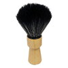 Merkur shaving brush synthetic HICKORY WOOD, Black Fibre Synthetic 