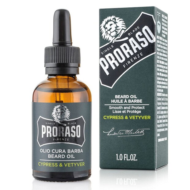 Olje za brado Proraso Cypress & Vetyver