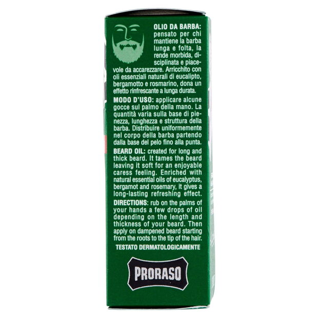 Olje za brado Proraso Refreshing