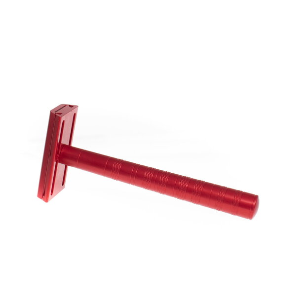 Henson Shaving Rocket Red Aluminum Medium Safety Razor 