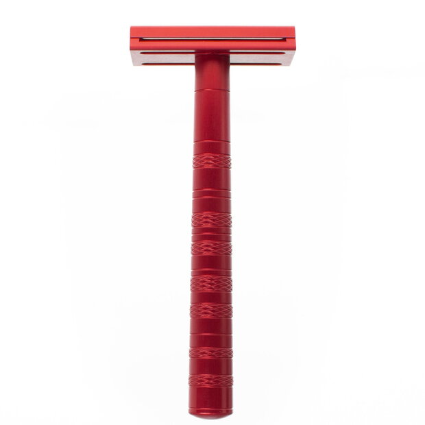 Henson Shaving Rocket Red Aluminum Medium Safety Razor 
