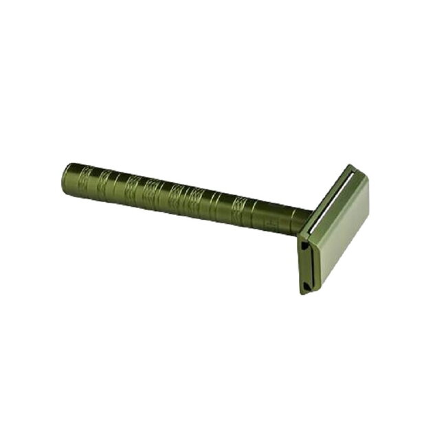 Henson Shaving Military Green Aluminum Mild Safety Razor 