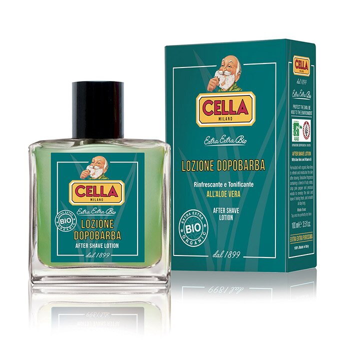 Cella Milano aftershave lotion organic with aloe vera 100ml 