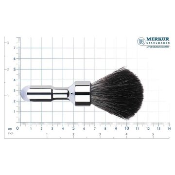 Merkur shaving brush synthetic Black Futur polished chrome