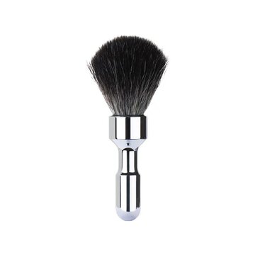 Merkur shaving brush synthetic Black Futur polished chrome