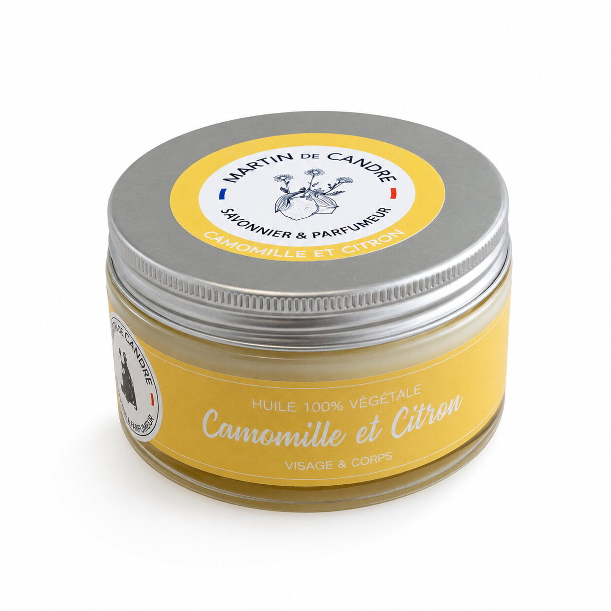 Martin de Candre HUILE VÉGÉTALE DE COPRAH “ CAMOMILLE ET CITRON” Citron 180 ml 