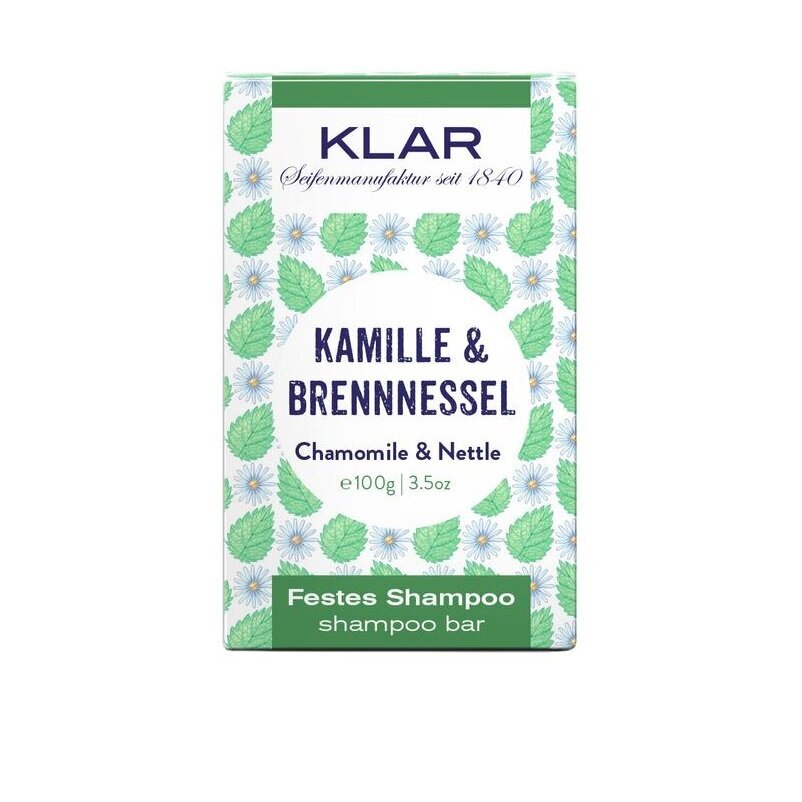 Klar festes Shampoo Kamille&Brennnessel 100g 