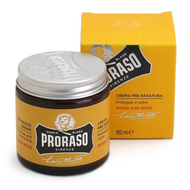 Krema pred britjem Proraso Wood & Spice