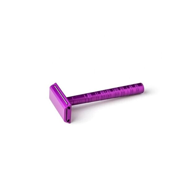 Henson Shaving Purple Aluminum Medium Safety Razor