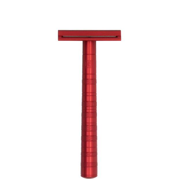 Maquinilla de Afeitar Clásica Aluminio Rojo Agresividad Leve Henson Shaving