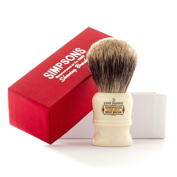 Brivski čopič Simpsons Duke D3 Pure Badger