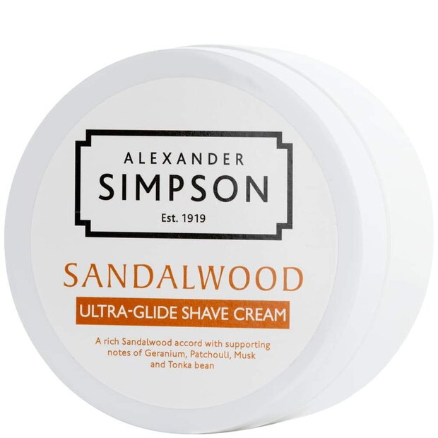 Krema za britje Alexander Simpson Est. 1919 Sandalwood