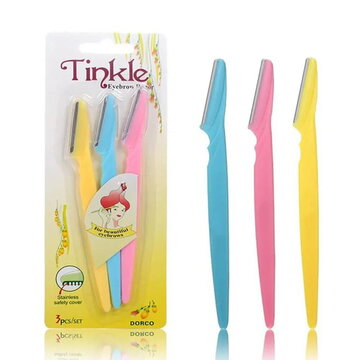 Dorco Tinkle eyebrow razor 3 piece kit