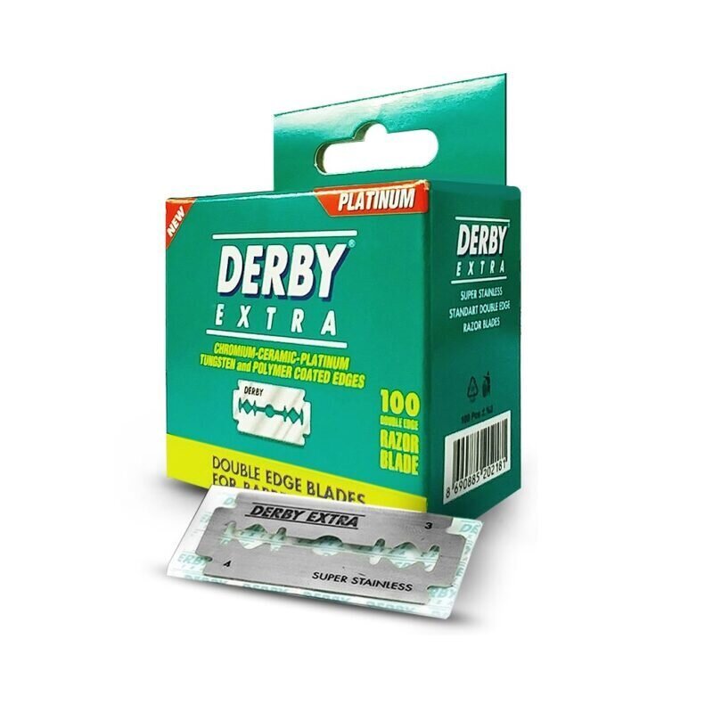 Derby Extra in Slim box 100 Double edge razor blades 