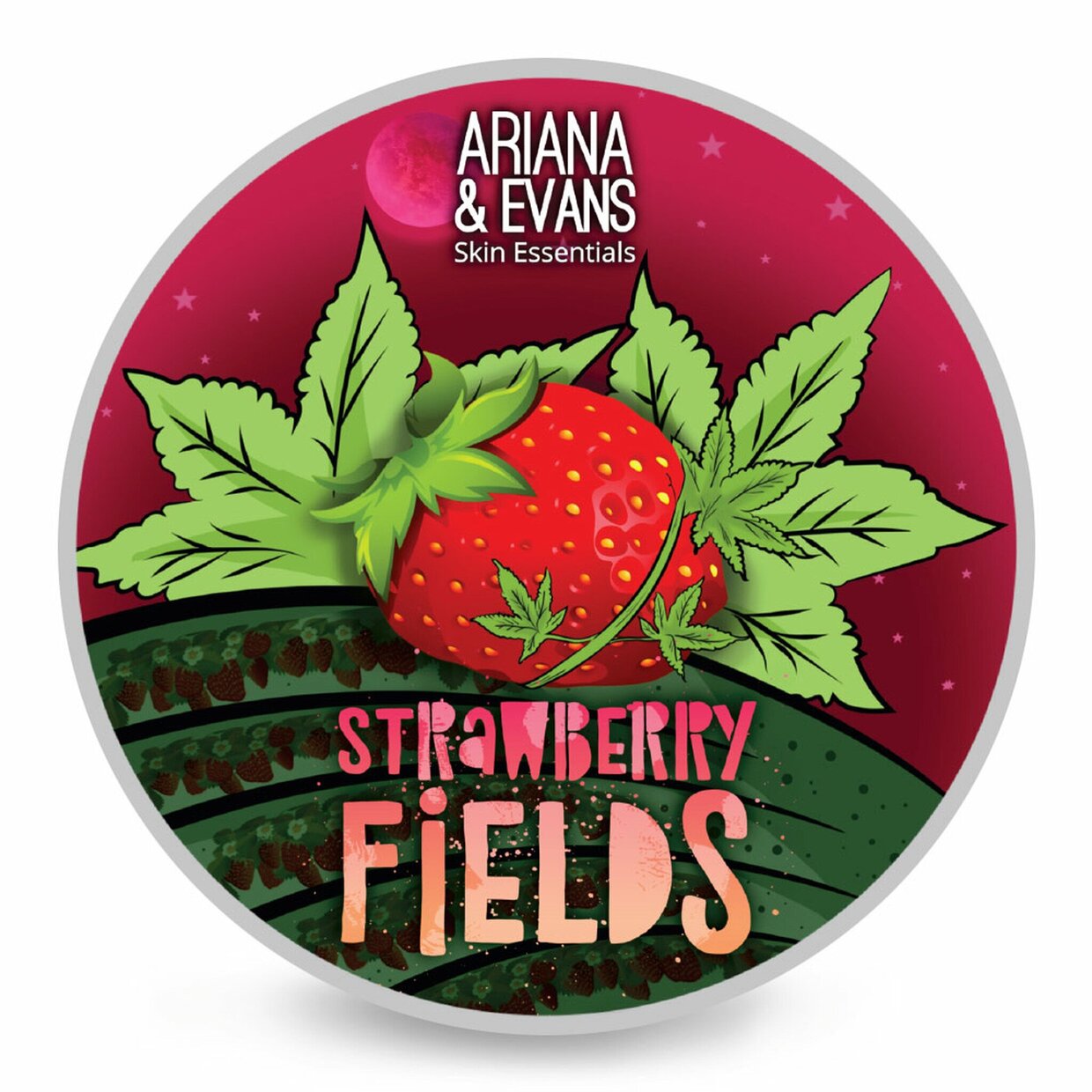 Ariana & Evans shaving soap strawberry fields 118ml 