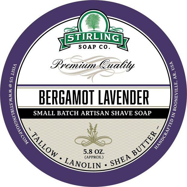 Stirling Shaving Soap Bergamot Lavender 170ml 