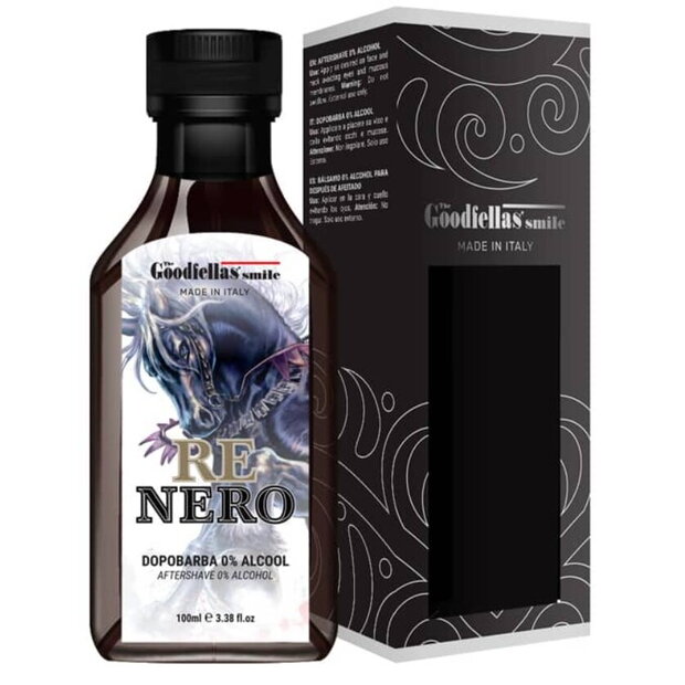 The Goodfellas’ smile aftershave fluid Re Nero zero alcohol 100ml 