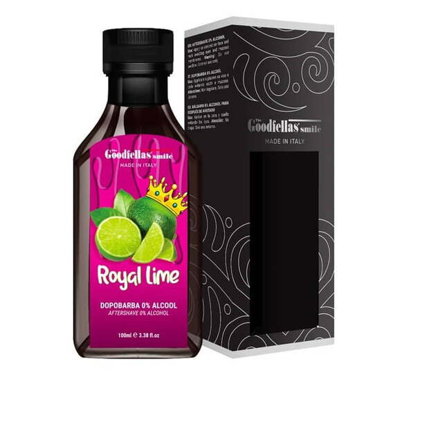 The Goodfellas’ smile aftershave fluid Royal Lime zero alcohol 100ml 
