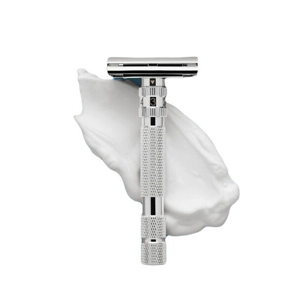 Varnostni brivnik Rockwell T2 White Chrome
