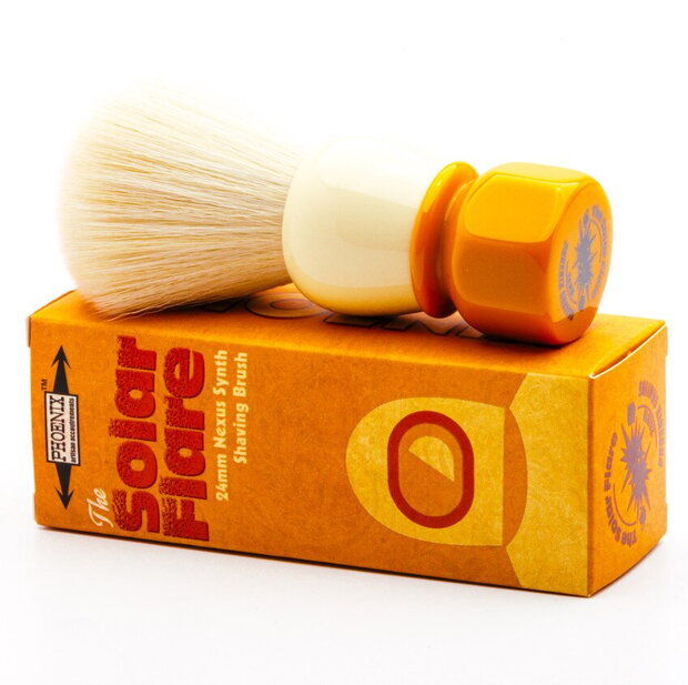 Phoenix Artisan Accoutrements Synthetic Shaving Brush Solar Flare