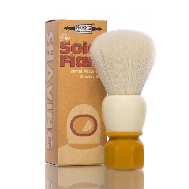 Phoenix Artisan Accoutrements Synthetic Shaving Brush Solar Flare