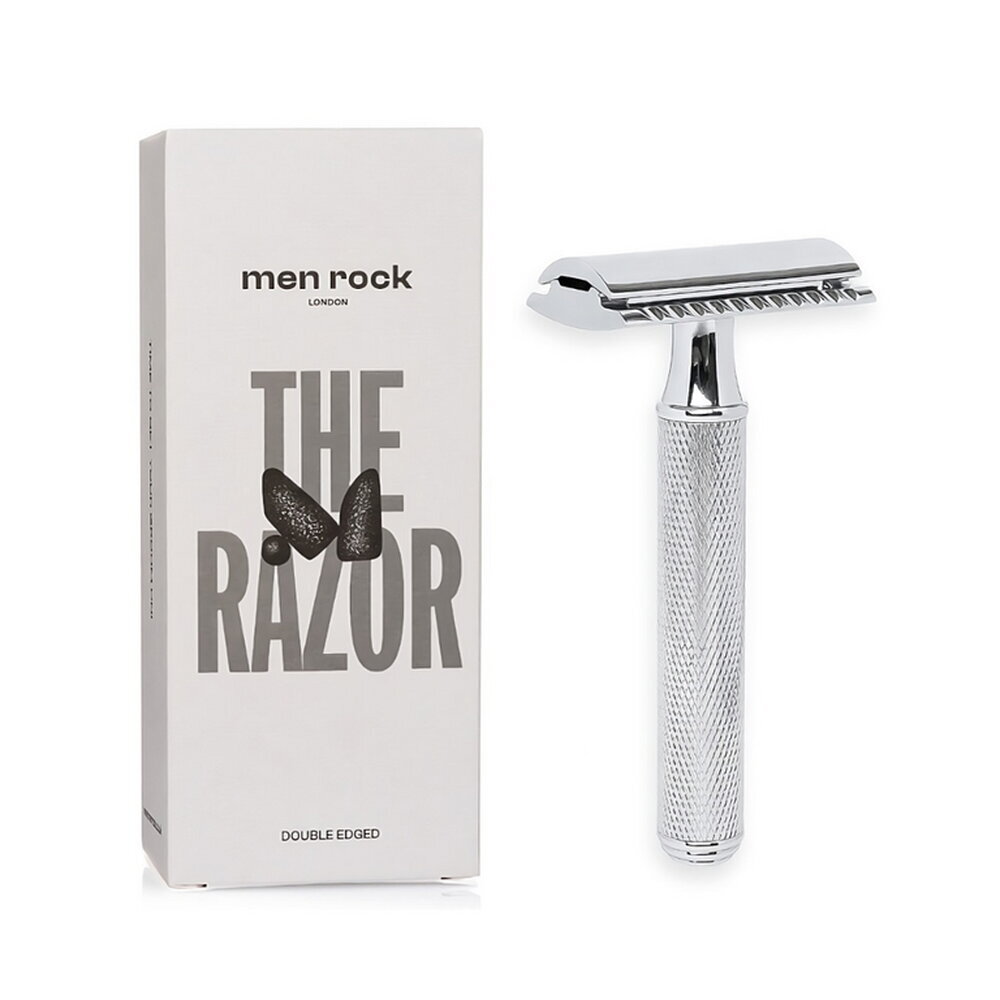 Men Rock Double Edged Razor (5 pcs blades included) 