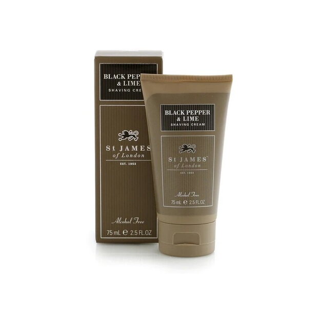 Krema za britje St. James of London Black Pepper & Lime