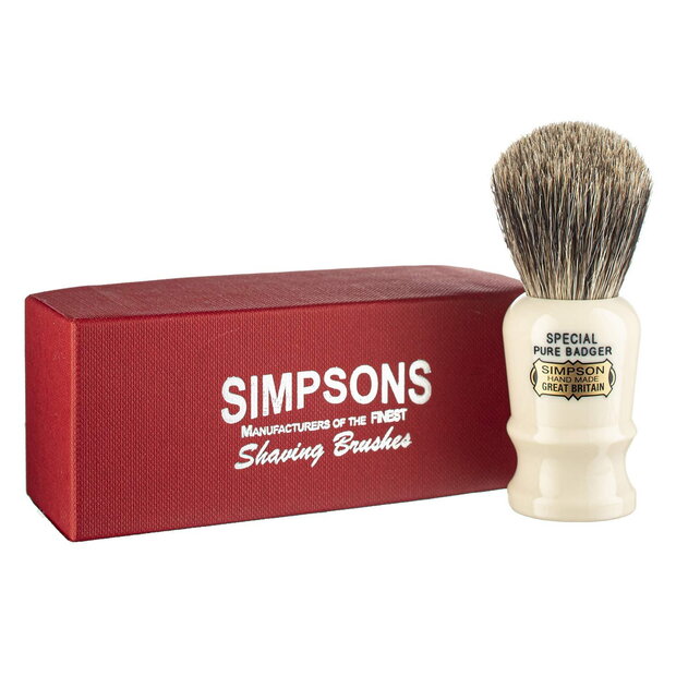 Simpsons Shaving Brush "Special S1" Pure Badger