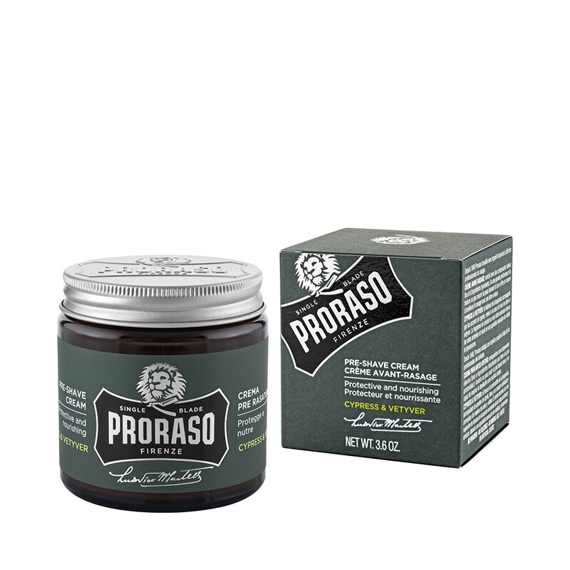 Proraso Pre Shave Cream single blade 100 ml Cypress & Vetiver 