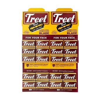 Treet Carbon Steel 200 razor blades
