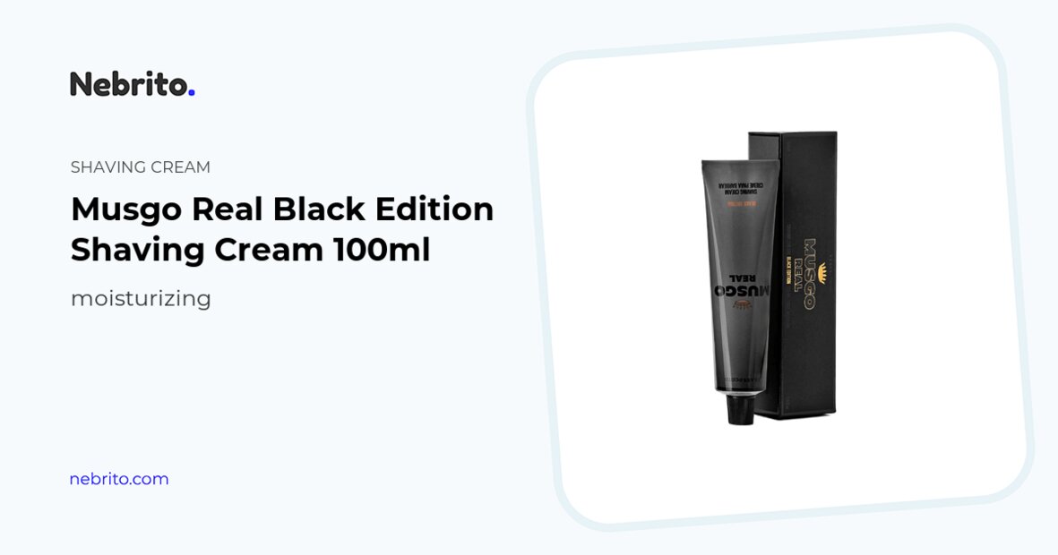 Musgo Real Black Edition Shaving Cream (100 ml)