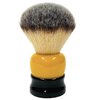 Fine stout shaving brush black and yellow 24mm 